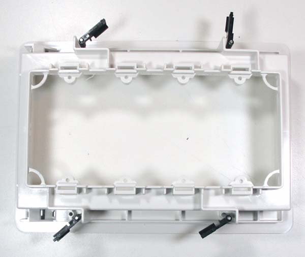 Arlington LVU4W Recessed 4 Gang Low Voltage Box White