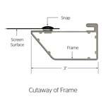 Cinema Contour Projection Screen Cutaway