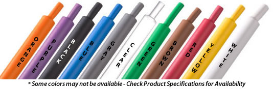 TechFlex Heat Shrink Tubing Colors