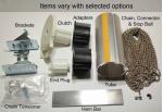 Rollease R24-Kit - Chain/Clutch Drive Roller Shade Kit with 2.5" x 106" Tube