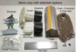 Rollease R24-Kit - Chain/Clutch Drive Roller Shade Kit with 2.5" x 105" Tube