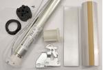 Gaposa XS30-DC2028RD (XSDC3DZ228) 24VDC RF/DCT Roller Shade Motor Kit with 1.5" x 105" Tube