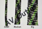 ViaBlue Braided Sleeve - Neon - Size Comparison