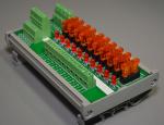 AVO 10 Position DIN Rail Fused Power Distribution Panel/Terminal Block - PD10F532DC-DM