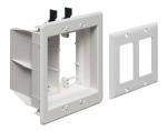 Arlington Ind. TVBU505 - Recessed 2 Gang Dual Voltage Box