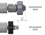 Rollease 2" Crown and Drive Adapter for 35mm Rollease Motors and 2" Rollease Tubes - MTCRDR-35-2