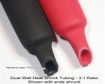 DW1S3X-9.5 Dual Wall Adhesive Lined 3:1 Heat Shrink Tubing 9.5mm (3/8")