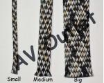 ViaBlue Braided Sleeve - Stone - Size Comparison