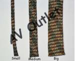 ViaBlue Braided Sleeve - Army - Size Comparison
