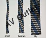 ViaBlue Braided Sleeve - Blue - Size Comparison