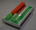 AVO 10 Position DIN Rail Fused Power Distribution Panel/Terminal Block - PD10F532DC-DM