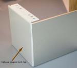 ZMC RS-UG Fascia Bracket with Fascia and End Cap - White