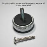 ViaBlue UFO Silver Vibration Absorbers / Dampers - Screw Use