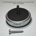 ViaBlue UFO XL Silver Vibration Absorbers / Dampers - Screw Use