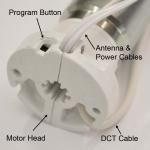 Gaposa XS30-DC2028RD 24VDC Powered RF/DCT Roller Shade Motor, Head