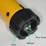 A-OK AM28-1.8/25-ES-E-USB  RF Roller Shade Motor with Built-in Lithium-ion Battery - Drive