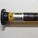 A-OK AM28-1.8/25-ES-E-USB  RF Roller Shade Motor with Built-in Lithium-ion Battery - Label