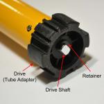 A-OK AM25-1/25-ES-E  RF Roller Shade Motor with Built-in Lithium-ion Battery - Drive