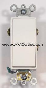 Somfy 1800374 Decorator Maintained Motor Control Rocker Switch - SPDT - White