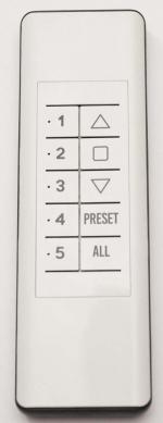 Gaposa QCTZ02Y RF Remote Control - 5 Channel - White