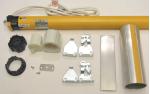 A-OK AM35-6/28-MEL  RF 120VAC Roller Shade Motor Kit with 2" x 105" Tube