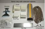 Rollease R16-Kit - Chain/Clutch Drive Roller Shade Kit with 2" x 12" Tube