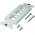 DKey-3P, Decorator Keystone Wall Plate - White - 3 Port