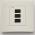 Gaposa QCZTAB Euro Surface Mount RF Wall Remote Control - 1 Channel - White