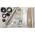 Gaposa XS30-DC2028 24VDC RF Roller Shade Motor Kit with 2" x 84" Tube