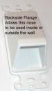 Arlington CED1-WH Reversible Decorator Bulk Wire Nose Plate - White