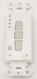 Gaposa QCTZDEK4 Decorator RF Wall Remote Control - 4 Channel - White