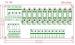 AVO 10 Position DIN Rail Fused Power Distribution Panel/Terminal Block - PD10F532DC-DM
