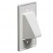 Arlington CE1-WH Reversible Bulk Wire Wall Plate - 1 Gang - White