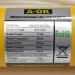 A-OK AM35-6/28-MEL  RF 120VAC Roller Shade Motor - Label